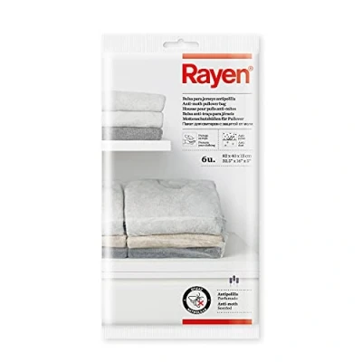 Bild av Rayen 6 påsar tröjor, polyetylen, transparent, 82 x 40 13 cm