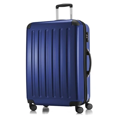 Bild av HAUPTSTADTKOFFER Alex Resväska med hårt skal, vagn, styvt bagage, reseset, TSA, 4 dubbla hjul, Mörkblått, 75 cm,