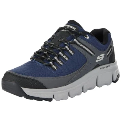 Bild av Skechers Herr Summits at Trainers, Marinblå syntetiskt nät grå trim, 41 EU
