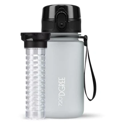 Bild av 720DGREE Vattenflaska &quot;uberBottle&quot; + fruktinfusion 350 ml, 500 650 1 l, 1,5 l BPA fri Tritan, läckagesäker, återanvändbar sport dricksflaska för barn, gym, fitness, utomhus, cykling, skola 05 Ljus persika Softtouch 350ml
