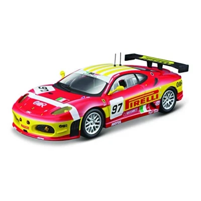 Bild av Bburago Ferrari F430 GT2 &#039;08: Modellbil i skala 1:43, Racing serien, presentförpackning, 12 cm, röd #97 (18 36303)