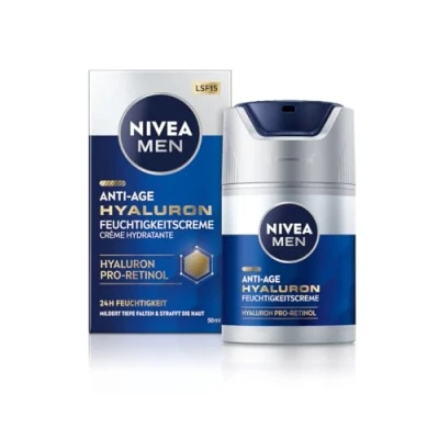 Bild av Nivea MEN Antiage Hyaluron Moisturizing Cream Dagkräm, Storlek: 50 ml,