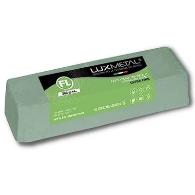 Bild av Lux Metal Ultra Fine 350gr solid slippasta Polering för aluminiumpolering av rostfritt stål mässing koppar brons järn förkromning. Perfekt metallpolering med skiva