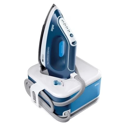 Bild av Braun CareStyle Compact Pro IS 2565 BL Ångstrykjärn med FreeGlide 3D stryksula, vertikal ånga, 2400 W, pumptryck 6,5 bar, ångpuff 430 g/min, stor 1,5 l vattentank, blå