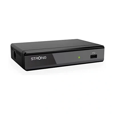Bild av STRONG Full HD TNT avkodare SRT8109 inspelningsfunktion kompatibel med HEVC265 och Dolby Digital Plus standarder HDMI port, scart, USB elektronisk programguide svart