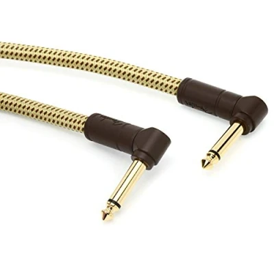 Bild av Fender Deluxe Series Instrumentkabel 6&quot; ANG/ANG 2 pack Tweed