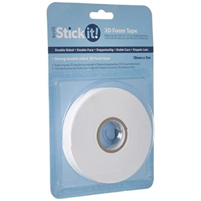 Bild av Stick it skumtejp, 5 m x 18 mm, vit