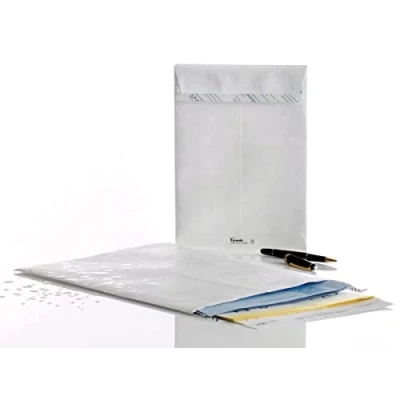 Bild av Tyvek Leveransväska B4 (353 x 250 mm) självhäftande vit 55 g 20 pack 100 stycken