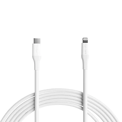 Bild av Amazon Basics USB 2.0 typ C till Lightning kabel (MFi certifierad), 3 m, vit