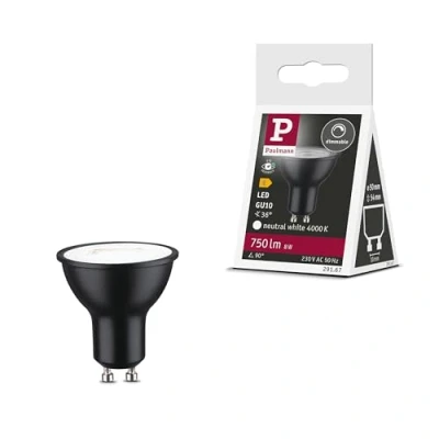 Bild av Paulmann LED reflektor 4.000 K svart GU10 8 W dimbar 36