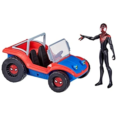 Bild av Hasbro Marvel Spider Man Mobile 15 cm scale Vehicle and Miles Morales Action Figure, Toys for Children Aged 4 Up, Multicolor, One Size, (F5620)