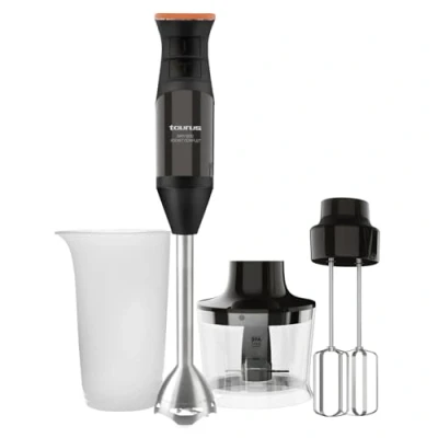 Bild av Taurus BAPI 1200 Rocket stavmixer 1 200 W 20 hastighetsinställningar turbofunktion blad i rostfritt stål dubbel visp Ergonomisk design 500 ml mätkopp