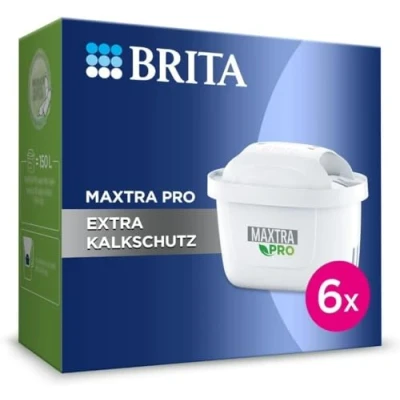 Bild av BRITA MAXTRA PRO vattenfilterpatroner Extra kalkskydd 6 pack (halvårslång) Original reservpatron för enhetsskydd och minskning av kalk, föroreningar, klor metaller