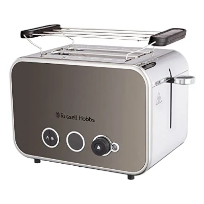 Bild av Russell Hobbs Distinctions Brödrost, Breda fack för 2 brödskivor, 6 rostningsnivåer, Upptining, återuppvärmning och stoppfunktion, lyft titta funktion, 1600 W, 26432 56