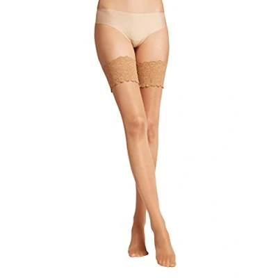 Bild av Wolford Satin Touch 20 Overkneestrumpor, Storlek: Large, Gobi