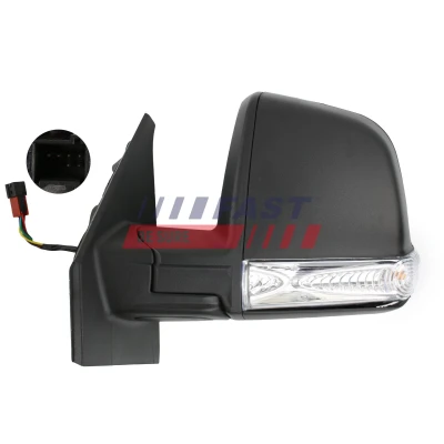 Bild av Rétroviseur extérieur Fast FT88348 gauche noir électrique ajustable de l&#039;intérieur, chauffant FIAT: Doblo II Break, OPEL: Combo D Tour