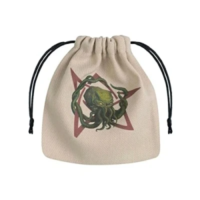 Bild av Q WORKSHOP Call of Cthulhu beige &amp; mångfärgad dice bag