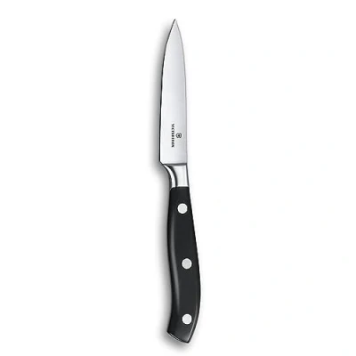 Bild av Victorinox, Grand Maître, Profi Officemesser, Extra Scharfe Klinge, gerader Schliff, 10 cm, Robuster Kunststoffgriff, Rostfreier Stahl, schwarz