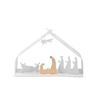 Bild av Alessi Nativity Scene Bark White BM09 W 10 cm by Michel Boucquillon &amp; Donia Maaoui