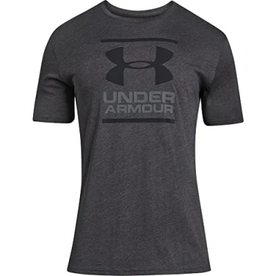 Bild av Under Armour Foundation SS Tshirt med print, Storlek: Medium, Charcoal medium heather/graphite/black