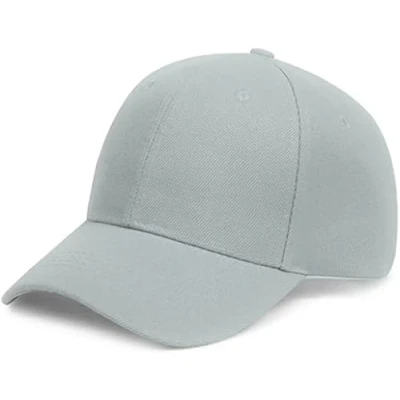 Bild av ASD Accessories herr dam baseball klassiska kepsar, män kvinnor unisex justerbara basebollkepsar, Ljusgrå, one size