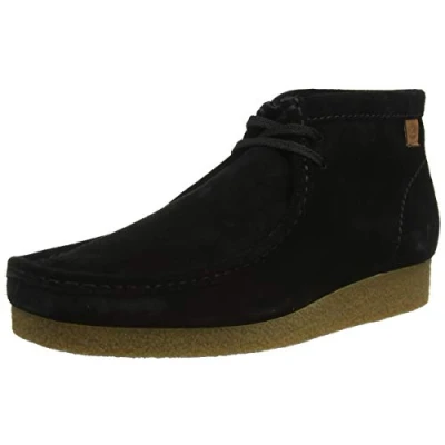 Bild av Clarks Shacre Boot Chukka stövlar för män, Svart mocka, 41.5 EU