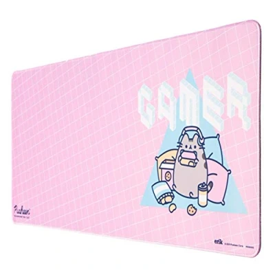 Bild av Grupo Erik Pusheen Rose Collection XXL Mouse Mat Desk Pad 31.5 x 13.78 inches Non Slip Rubber Base, Gaming, Keyboard Gifts Pink Gaming