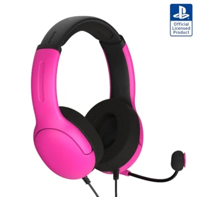 Bild av PDP PS5 AIRLITE Wired Headset Nebula Pink
