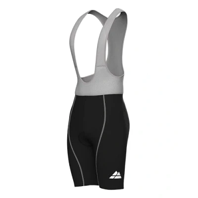 Bild av DANISH ENDURANCE Cykelshorts med Bib, 3D Sämskskinnsfoder, Kompressionspassform, för Herr, 1 Pack, Svart/Grå, M
