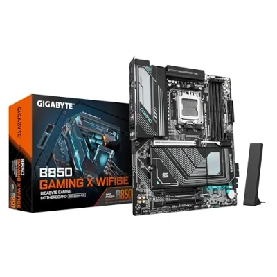 Bild av GIGABYTE B850 GAMING X WIFI6E moderkort AMD Ryzen 9000 serien CPU:er, 12+2+2 faser digital VRM, upp till 5200MHz DDR5 (OC), 1xPCIe 5.0 + 2xPCIe 4.0 M.2, 2.5LAN, WIFI 6E, USB 3.2 Gen 2x2