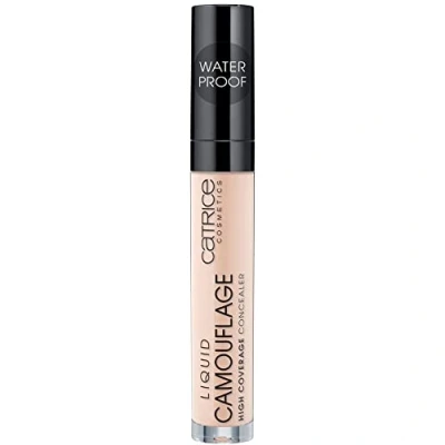 Bild av Catrice Flytande kamouflage High Coverage Concealer, nr 010, Nude, långvarig, för torr hud, oren blandhy, vegansk, oljefri, vattentät, utan alkohol, 1 pack (5 ml)