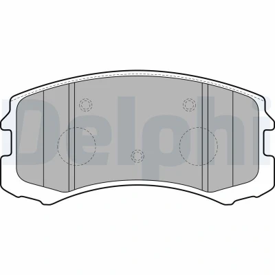 Bild av DELPHI LP1901 Jeu de plaquettes frein avec indicateur d&#039;usure tôle anti bruit accessoires MITSUBISHI: Lancer 8 Limousine,