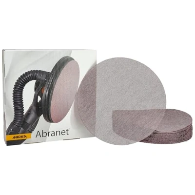 Bild av Mirka Abranet sliprondell med nät Ø 225 mm kardborreband/korn P150 / 25 st/för slipning av trä, spackel, lack, plast 5422302515