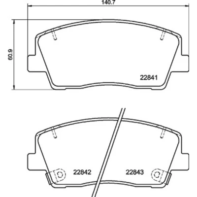 Bild av Bromsbeläggssats, skivbroms BREMBO P 30 108