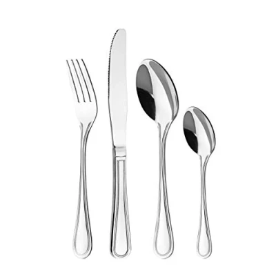 Bild av Otto Koning Frankfurt 24 delar rostfritt stål bestickset för 6 matställen spegelpolerad klassisk och enkel design