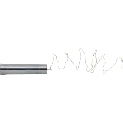 Bild av STAR TRADING Ljusslinga för flaska Dew Drops 75 cm, silver