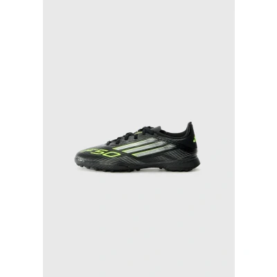 Bild av adidas Performance F50 League Unisex Fotbollsskor universaldobbar för barn, Storlek: 37 1/3, Core black/iron/lucid lemon Konstmaterial