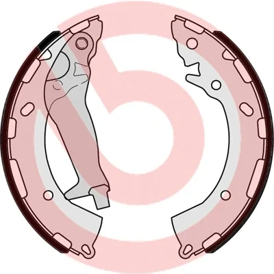 Bild av BREMBO S 30 525 Mâchoires De frein 203 32 avec levier à main HYUNDAI: i20 I 3/5 portes, i10 I, ACCENT 4, KIA: RIO 3