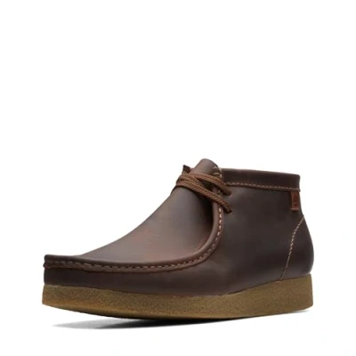 Bild av Clarks Shacre Chukka Boot för män, Bivaxläder, 43 EU