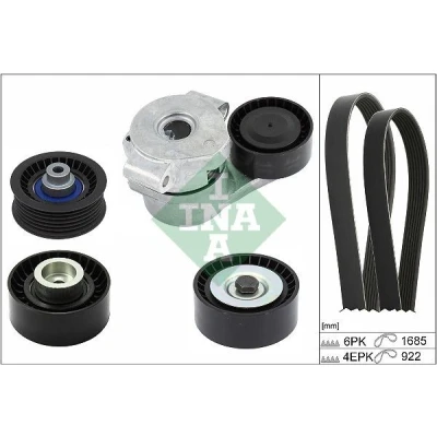 Bild av INA 529 0526 10 Jeu de courroies trapézoïdales à nervures FORD: Tourneo Custom V362 Minibus, Transit Van, V363 Van