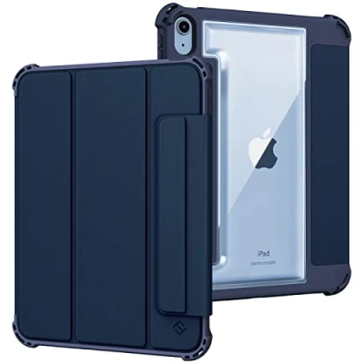 Bild av Fintie Hybrid Rugged Armor fodral för iPad 10. Generation 2022 10,9 tum med pennhållare militär falltestad tung plikt skyddsfodral skydd 10:e generationen, marinblå