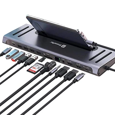 Bild av XtremeMac XWH CDH 13 docking station USB C VGA HDMI DP GigE
