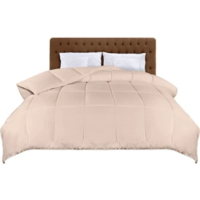 Bild av Utopia Bedding Täcke 200 x cm, lättviktig sommar täcke, Vår /Sommartäcke, Sommartäcke 100% Mikrofiber Hålfiber (Beige)