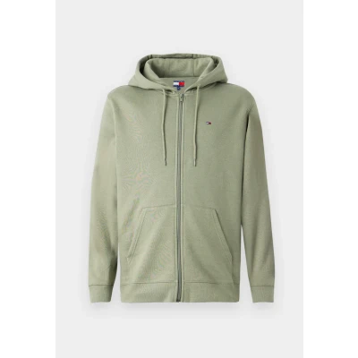 Bild av Tommy Jeans FLAG ZIP THRU Luvtröja, Storlek: 52, Utility sage
