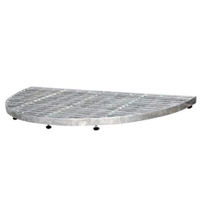 Bild av Home&gt;it Fotskrapa halvcirkelformad 40x80 cm galvaniserad