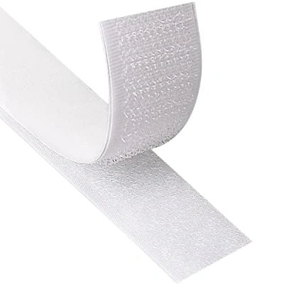 Bild av Blooven kardborreband självhäftande 8 meter extra stark, dubbelsidig tejp med 20 mm bred dyna fluffband och krokband (Vit)