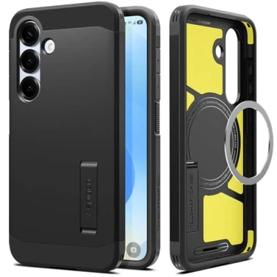 Bild av Spigen Tough Armor (AI) MagFit Case för Samsung Galaxy S25 Plus Skal Fodral, Kompatibel med MagSafe Svart
