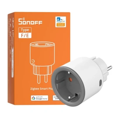 Bild av SONOFF S60ZBTPF Smart Plug (Zigbee, Requires Gateway) Remote Control, Energy Monitoring, Timer, Overload Protection, Repeater, eWeLink Compatible