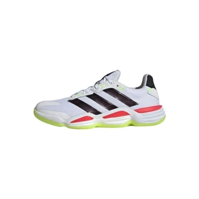 Bild av adidas För Män Stabil 16 Indoor Shoes, Cloud White/Aurora Met. / Aurora Plum, 41 1/3 EU