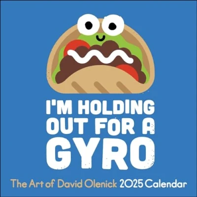 Bild av The Art of David Olenick 2025 Wall Calendar: I&#039;m Holding Out for a Gyro